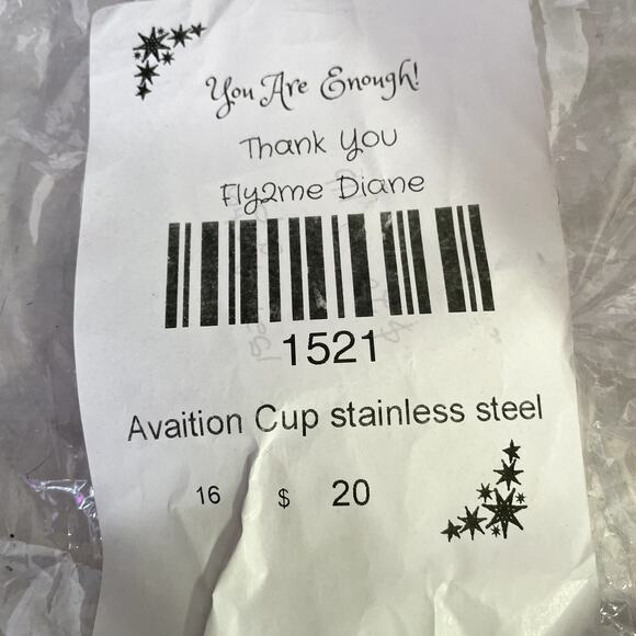 Wright 100 Year Aviation Stainless Steel cup with lid  vintage - Picture 7 of 7